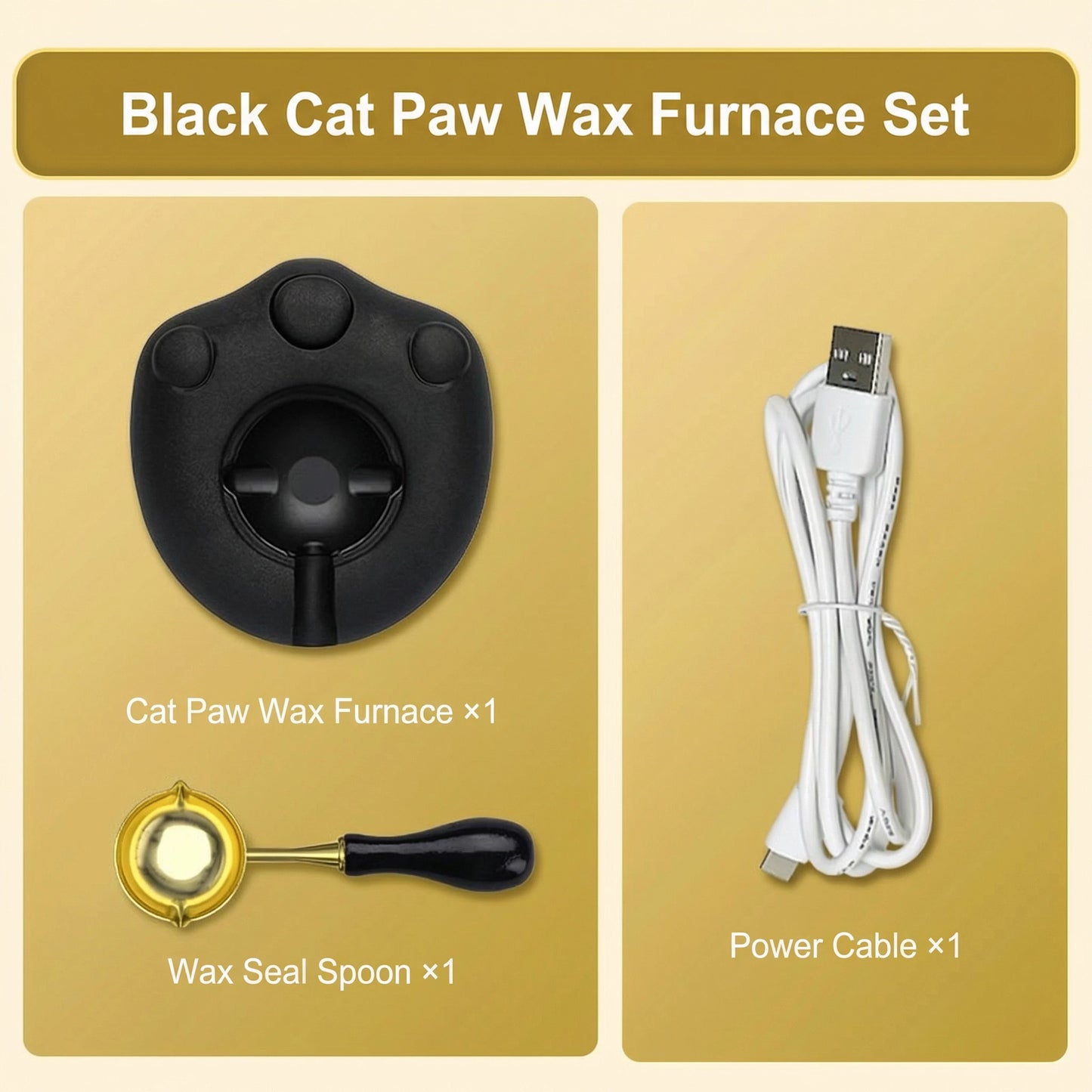 ART EMBOSS Electric Wax Seal Melting Furnace USB-black