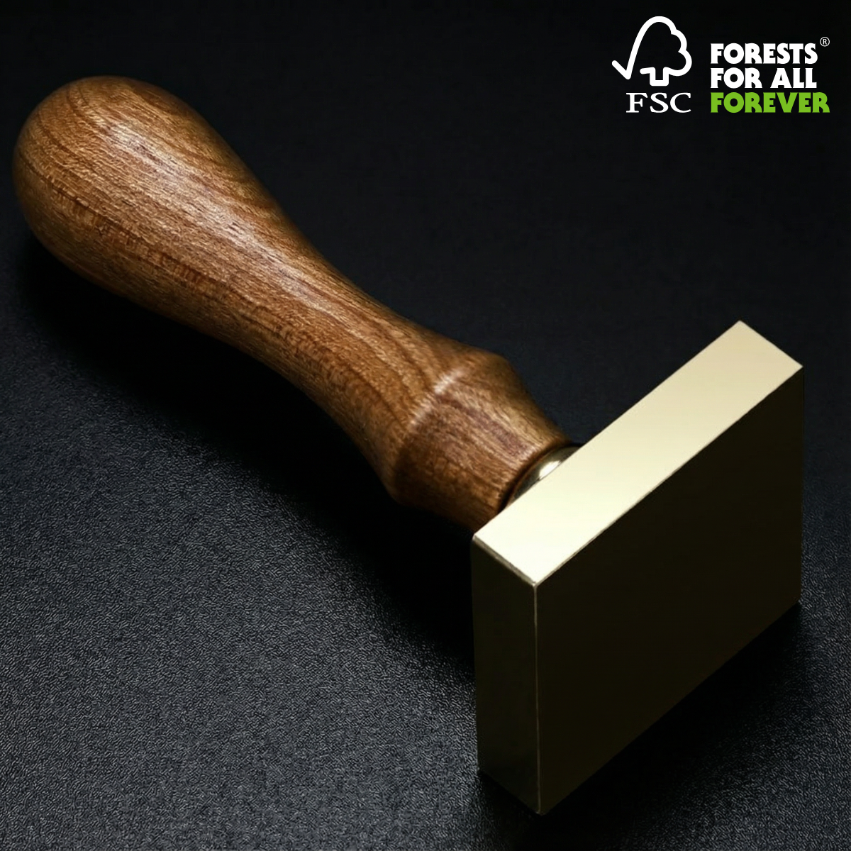 ART EMBOSS Custom Wax Seal Stamp Yes(FSC® Certified Rosewood)