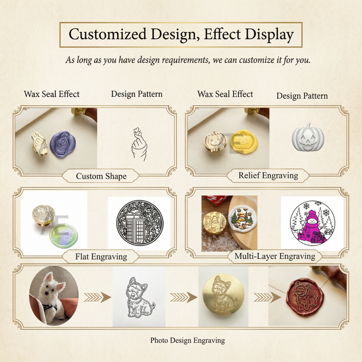 ART EMBOSS Custom Wax Seal Stamp