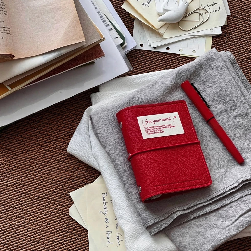 ART EMBOSS M5 Pocket Soft Leather Refillable Organiser