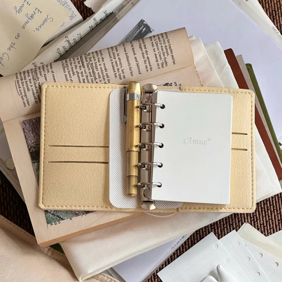 ART EMBOSS M5 Pocket Soft Leather Refillable Organiser