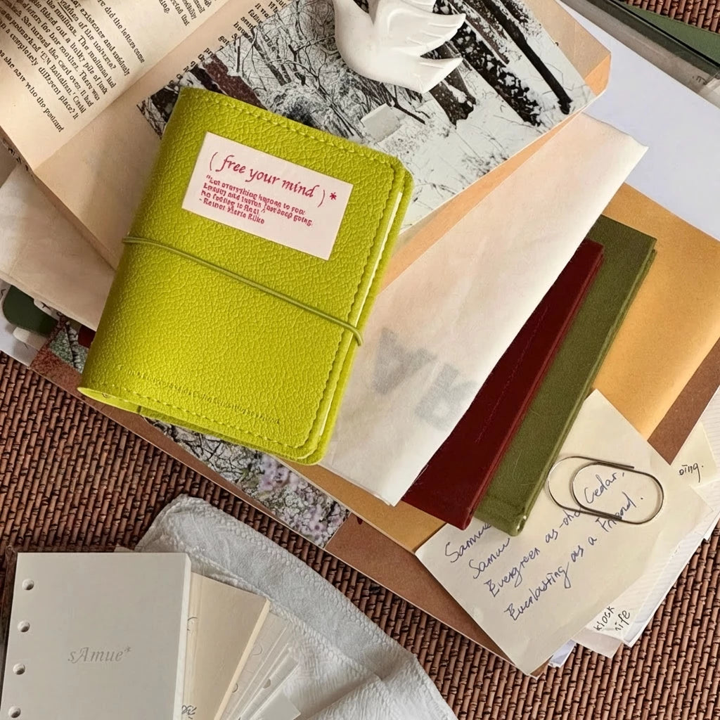 ART EMBOSS M5 Pocket Soft Leather Refillable Organiser