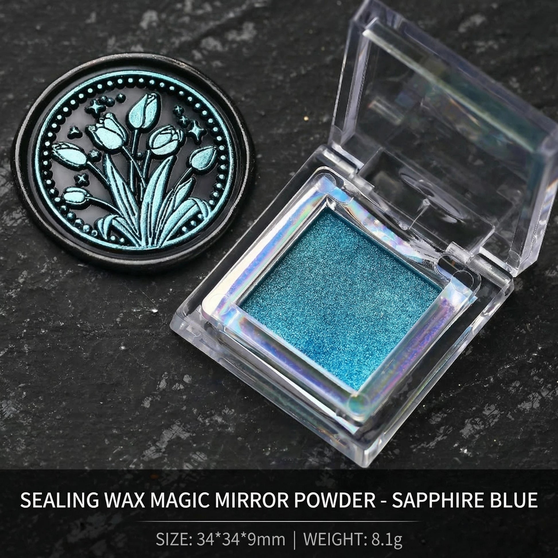 ART EMBOSS Sealing Wax Coloring Powder sapphire blue