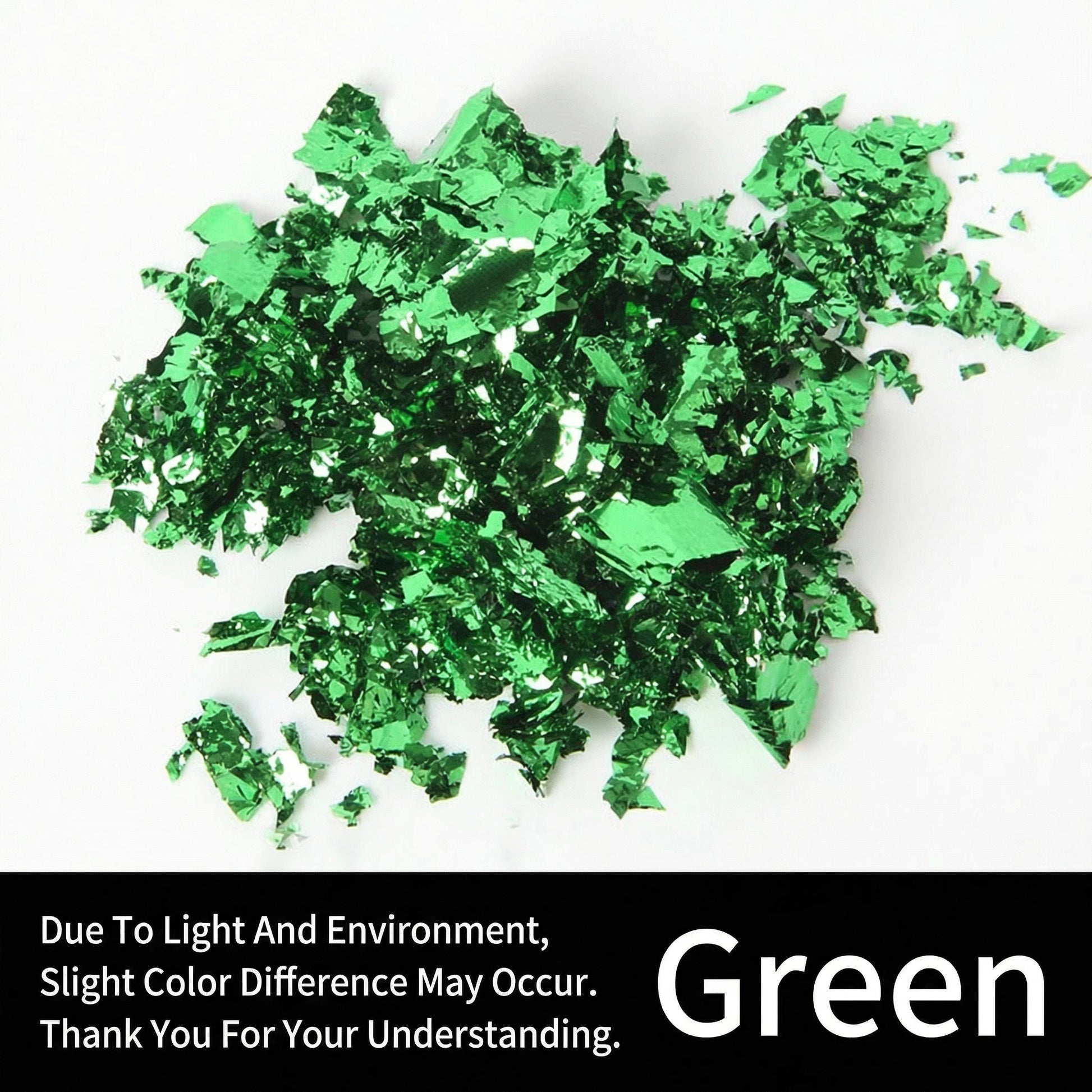 ART EMBOSS Metallic Foil Flakes for Wax Seals Green