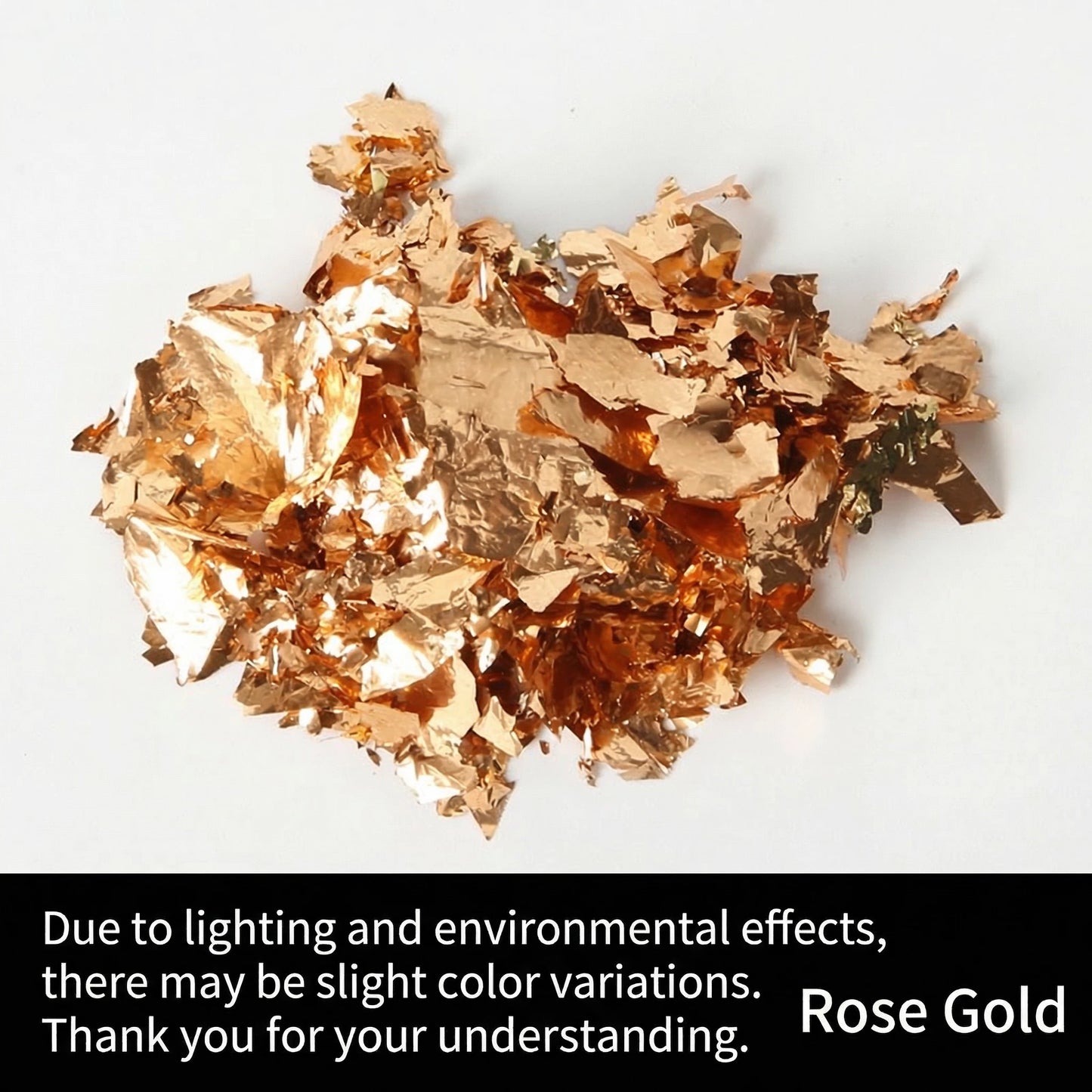 ART EMBOSS Metallic Foil Flakes for Wax Seals Rose gold
