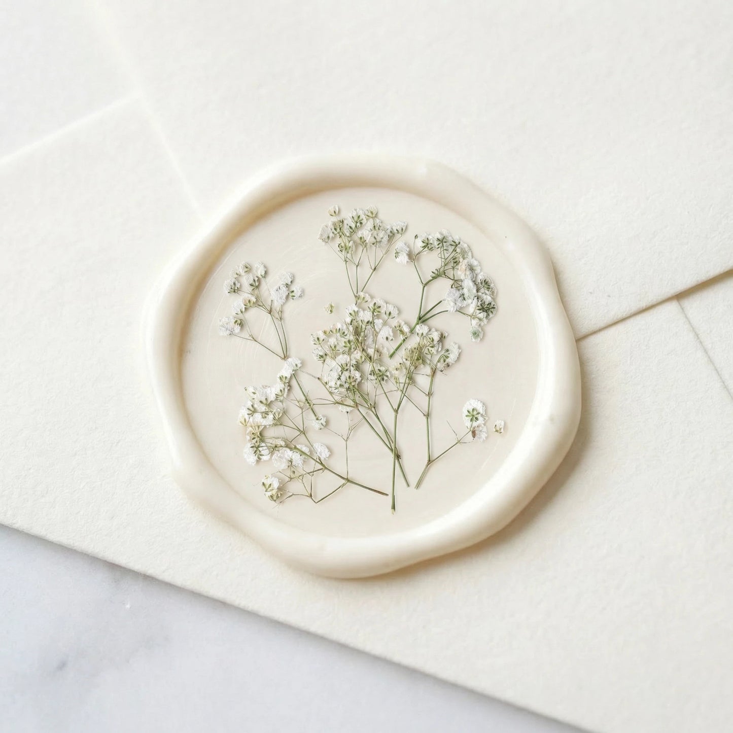 ART EMBOSS Gypsophila Dried Flowers for Wax Seal