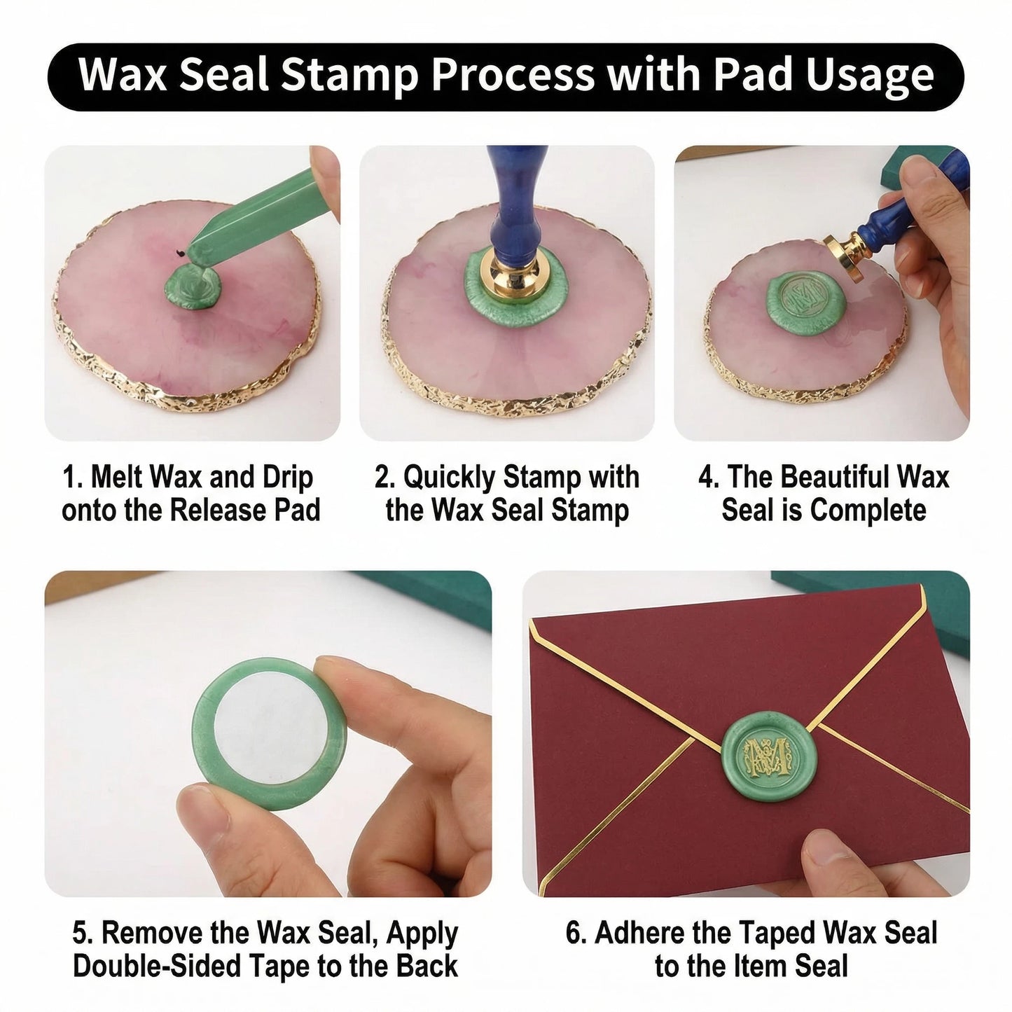 ART EMBOSS 5-piece Sealing Wax Sticks(80 colors)