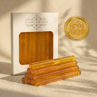 Ice crystal round wax-yellow