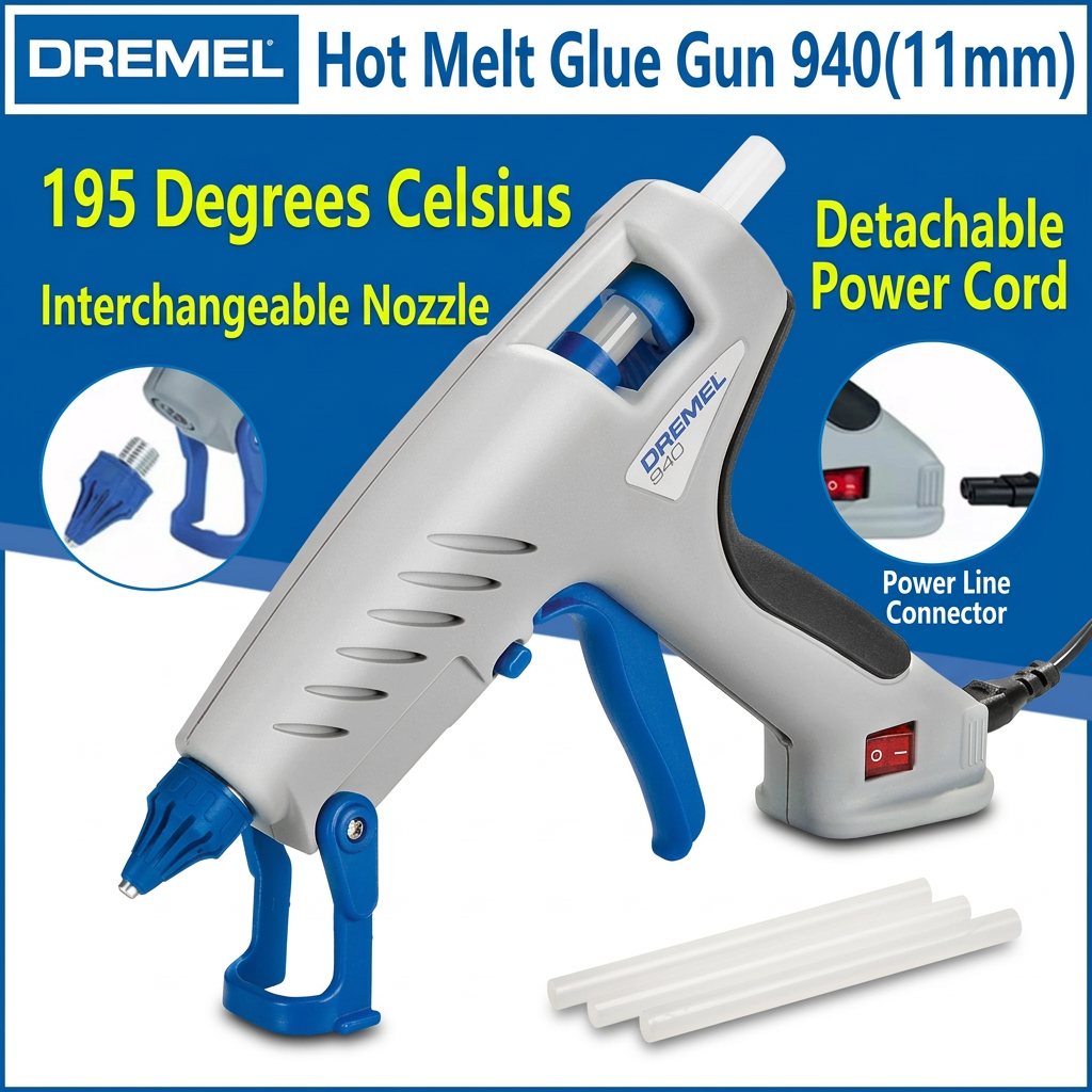 ART EMBOSS DREMEL Hot Melt Glue Gun 940(11mm) EU