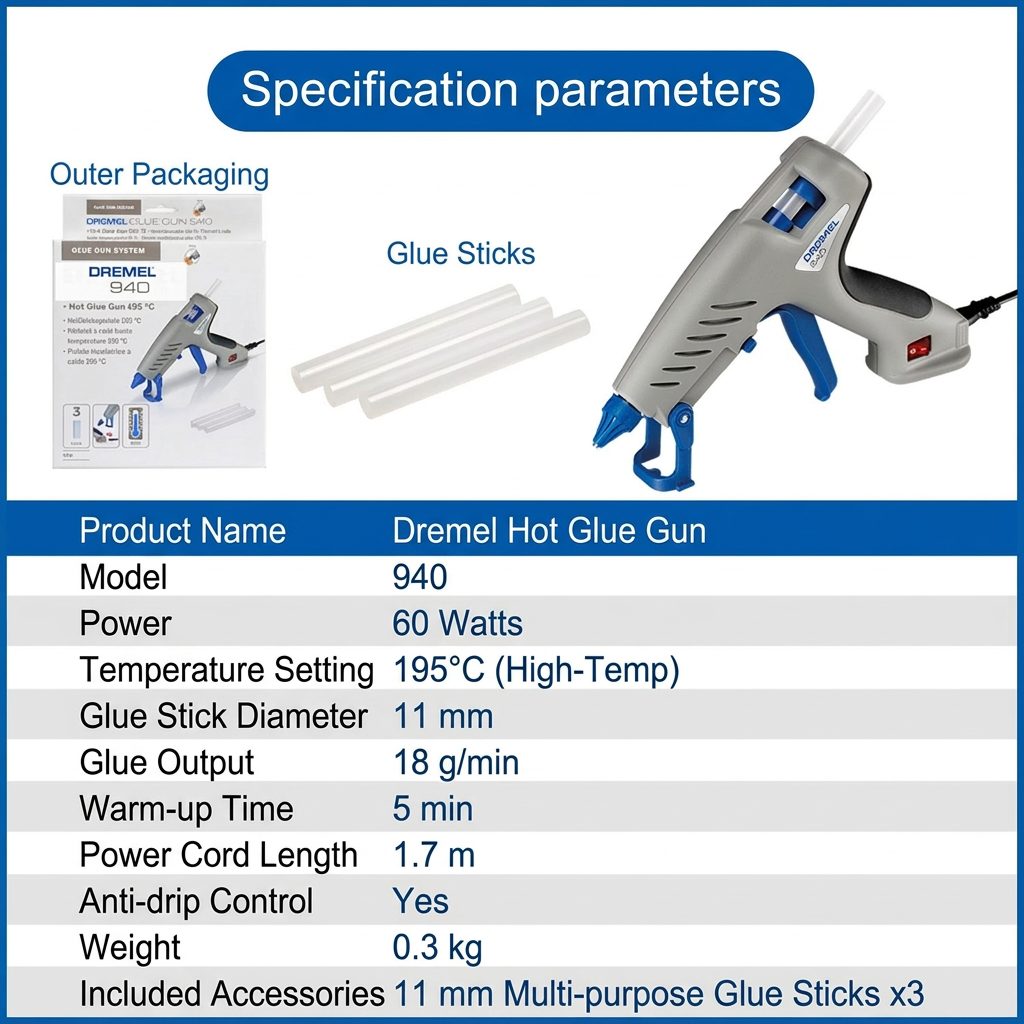 ART EMBOSS DREMEL Hot Melt Glue Gun 940(11mm) AU/NZ