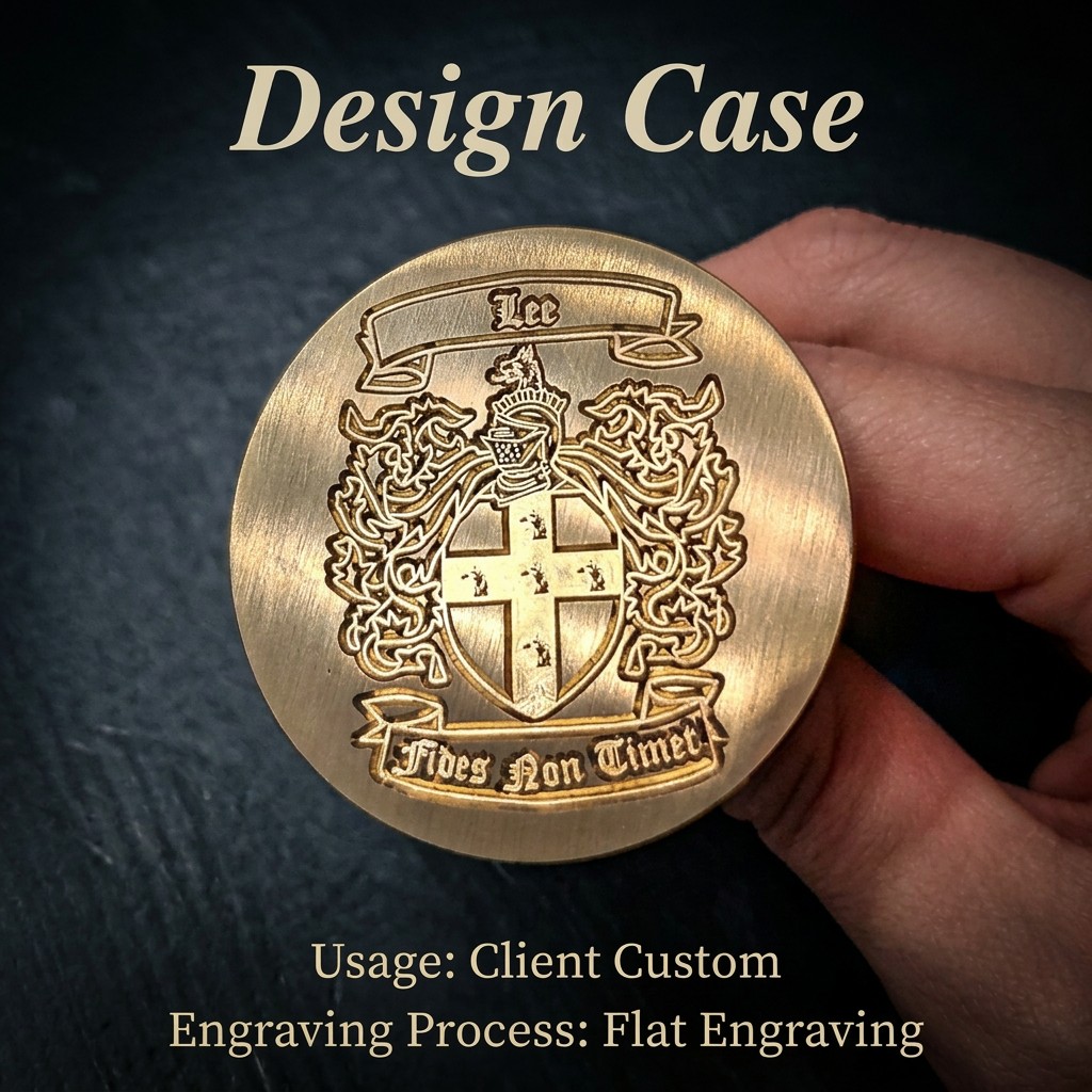ART EMBOSS Custom Family Crest Wax Seal Stamp