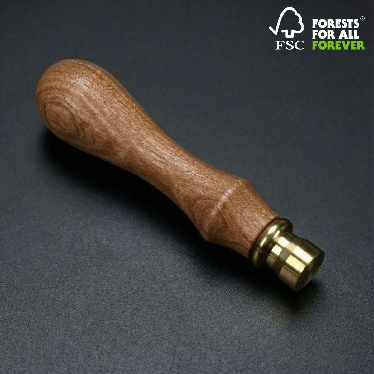 ART EMBOSS Custom Wax Seal Stamp Yes(FSC® Certified Rosewood) RD Ø12mm