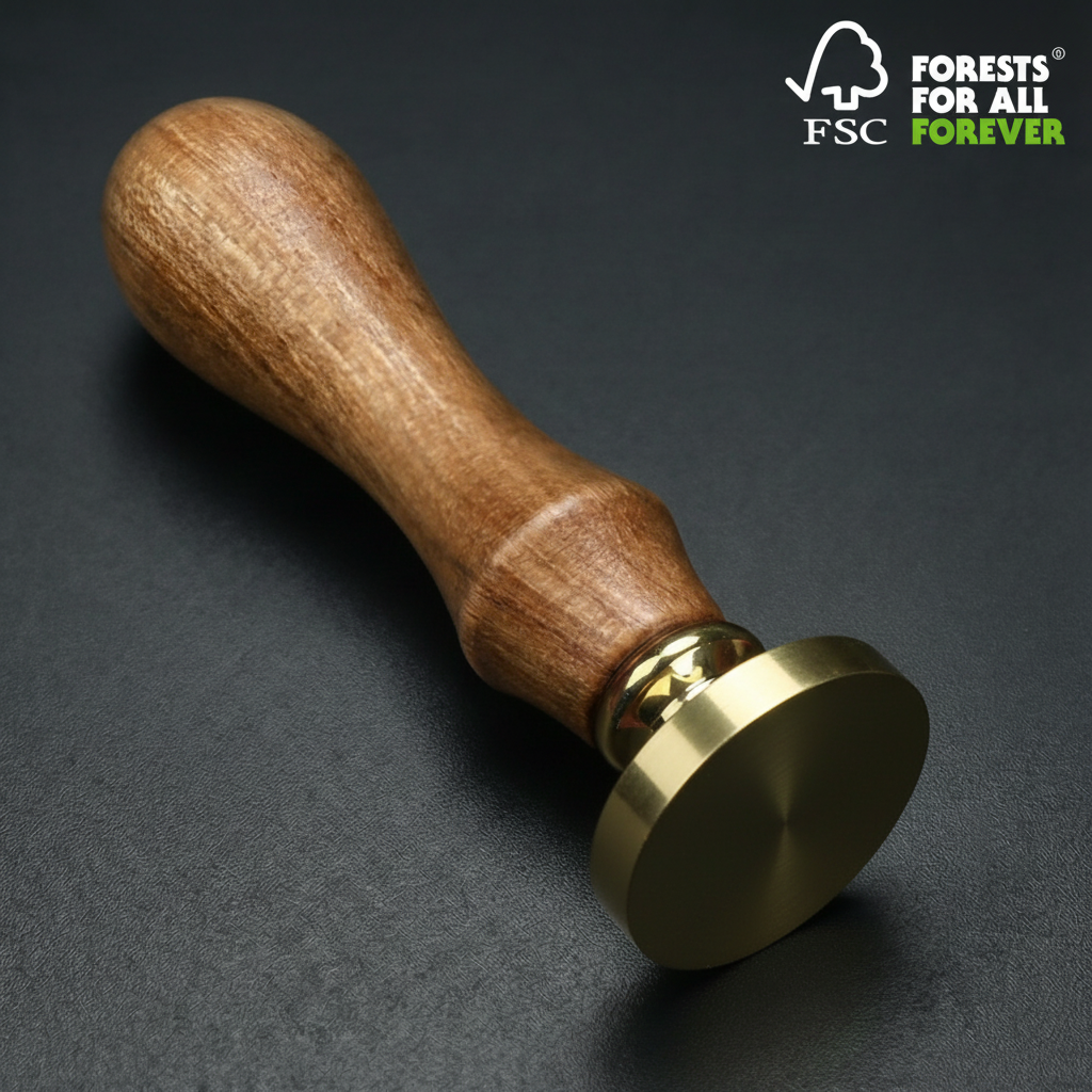 ART EMBOSS Custom Wax Seal Stamp Yes(FSC® Certified Rosewood) RD Ø30mm