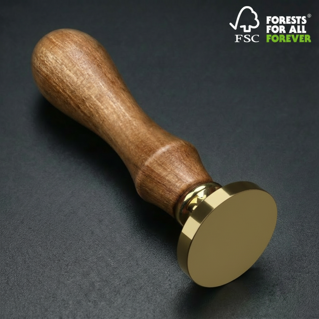 ART EMBOSS Custom Wax Seal Stamp Yes(FSC® Certified Rosewood) RD Ø35mm