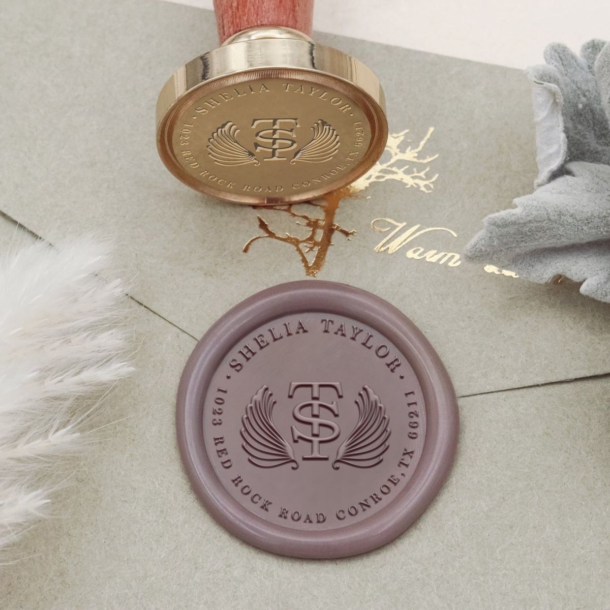 ART EMBOSS Custom Wax Seal Stamp