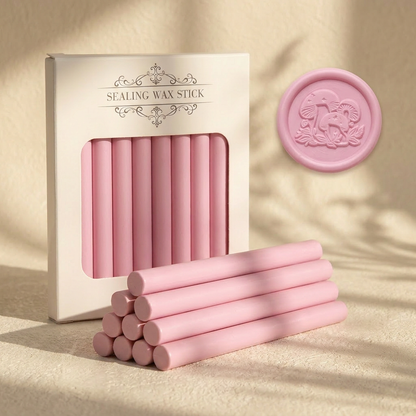 ART EMBOSS 65 Colors Glue Gun Wax Sticks(10pcs) Princess pink