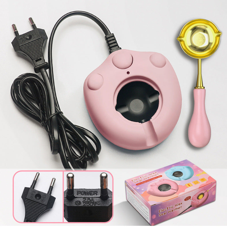 ART EMBOSS Electric Wax Seal Melting Furnace EU-pink