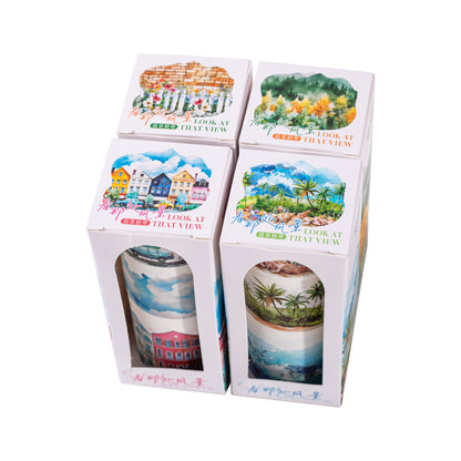ART EMBOSS Scenery Gazing Tape Set – Scenic Journaling Tape (3 Rolls)