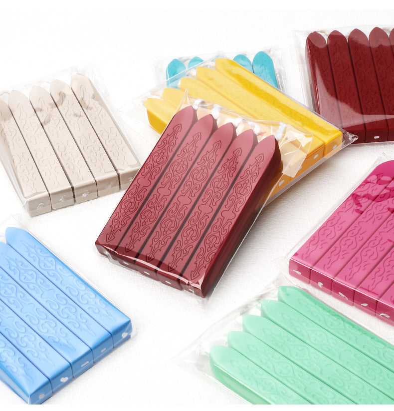 ART EMBOSS 5-piece Sealing Wax Sticks(80 colors)