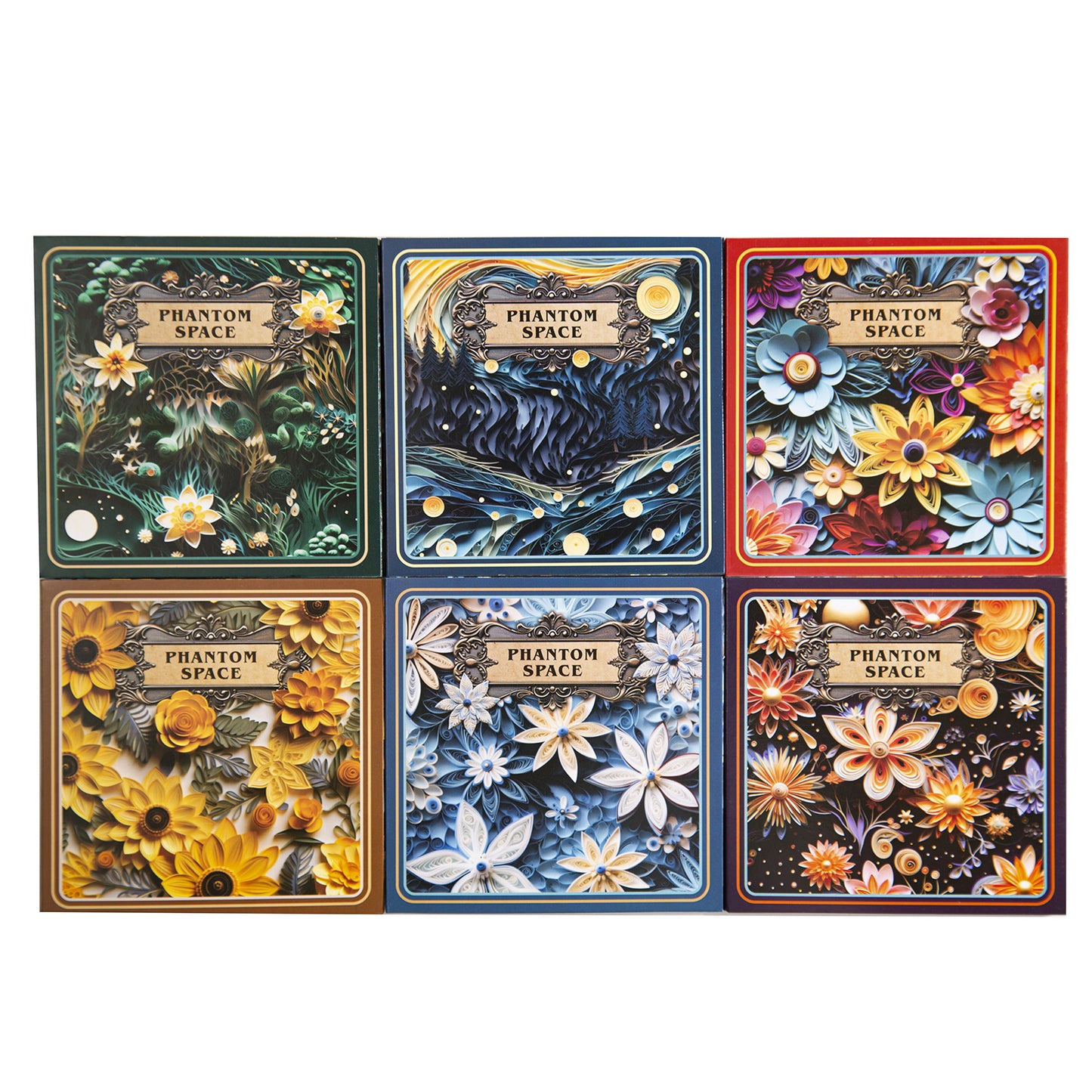 ART EMBOSS Illusion Space Paper Pack – 3D Background Journaling Paper (30 Sheets)