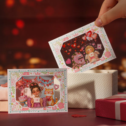 ART EMBOSS Romantic Corridor PET Sticker Tape – Decorative Journaling Tape (4 Styles)