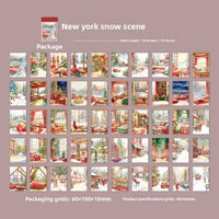 New york snow scene