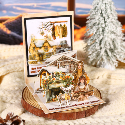 ART EMBOSS Winter Warmth PET Sticker Tape – Winter Die-Cut Stickers (6 Styles)