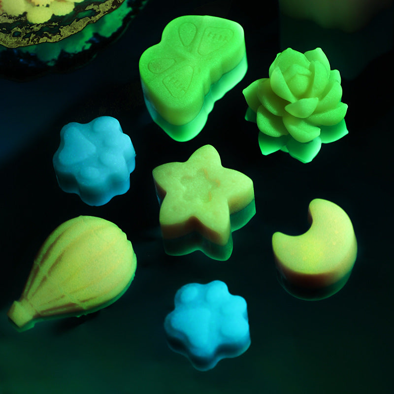 ART EMBOSS 5 Colors Semi-transparent Night Luminous Sealing Wax Beads(100pcs)