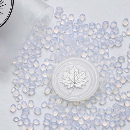 ART EMBOSS 3 Colors Semi-transparent EVA Sealing Wax Beads(100pcs) Mermaid tears-white