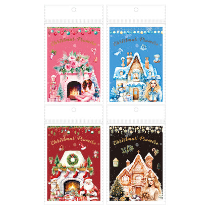 ART EMBOSS Christmas Appointment PET Sticker Book – Die-Cut Christmas Stickers (20 Sheets)