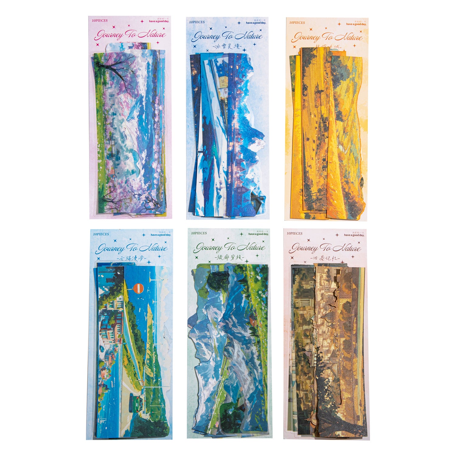 ART EMBOSS City Nature Journey Sticke(10 Pieces)