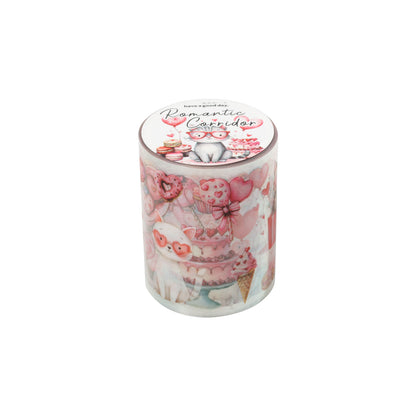 ART EMBOSS Romantic Corridor PET Sticker Tape – Decorative Journaling Tape (4 Styles)