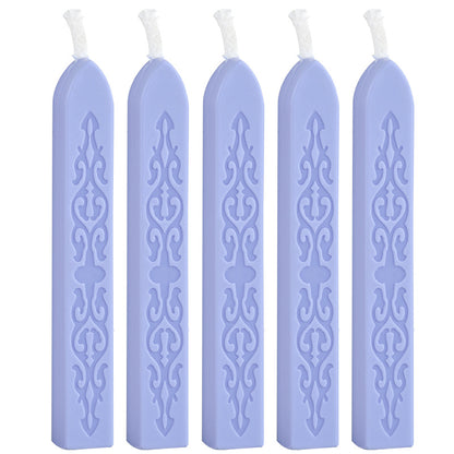 ART EMBOSS 5-piece Sealing Wax Sticks(80 colors) Smoke purple (sword pattern with core, 5 pieces)