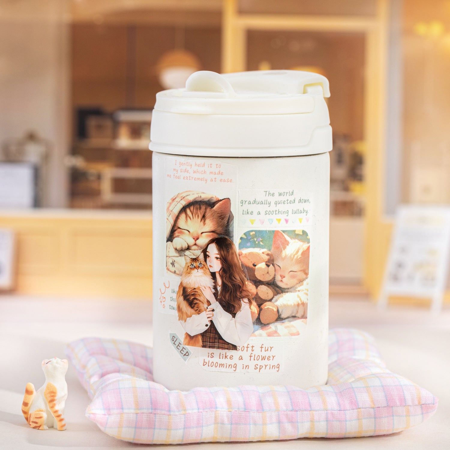 ART EMBOSS Happy Kitten Diary Sticker Tape – Cute Journaling Tape (6 Styles)