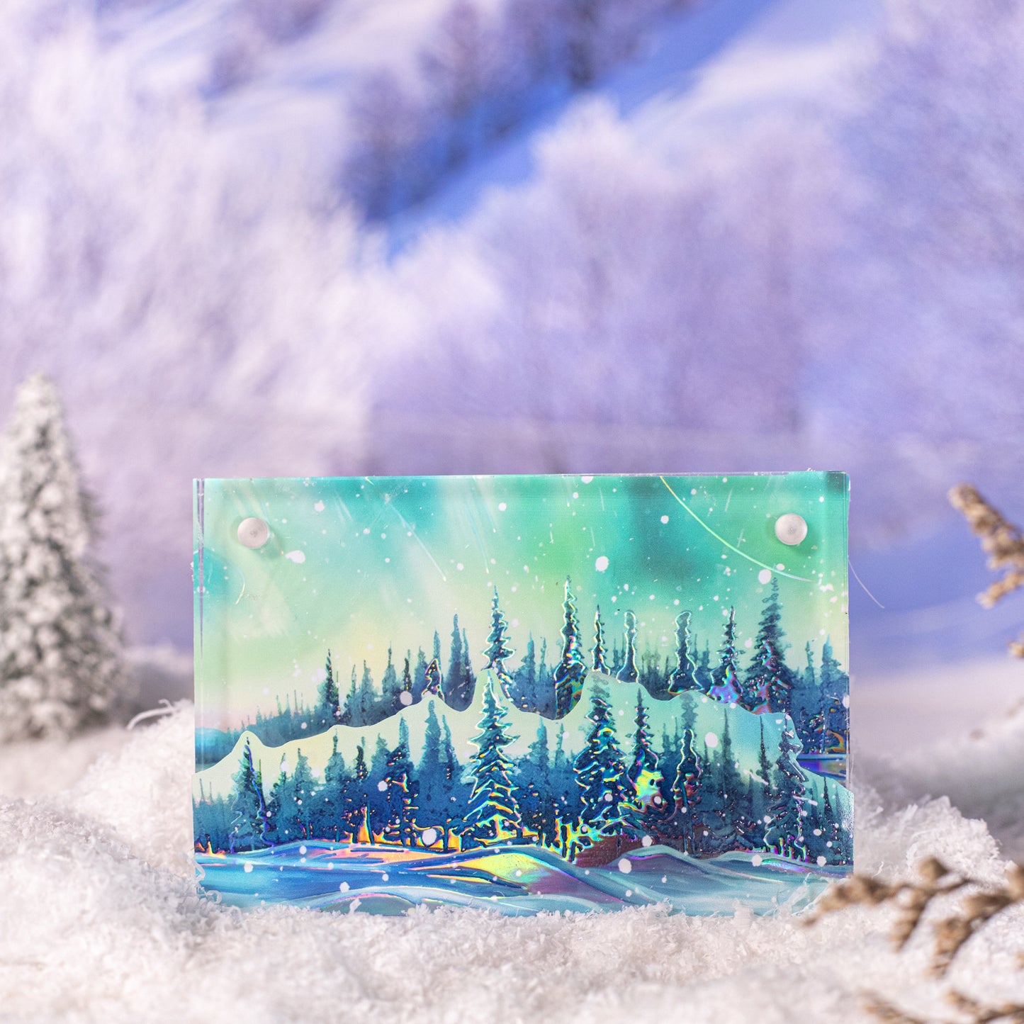 ART EMBOSS Winter Prelude PET Sticker Tape – Winter Scenery Tape (6 Styles)