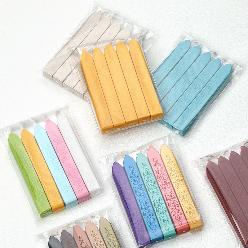 ART EMBOSS 5-piece Sealing Wax Sticks(80 colors)