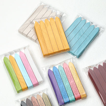 ART EMBOSS 5-piece Sealing Wax Sticks(80 colors)