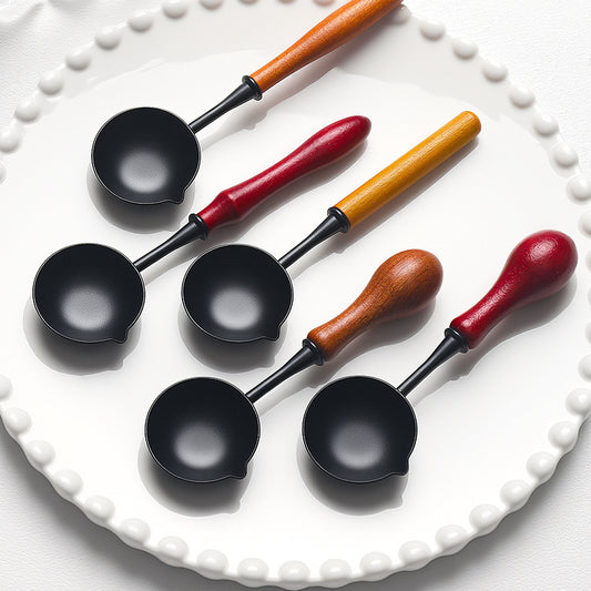 ART EMBOSS Wooden Non-stick Wax Melting Spoon