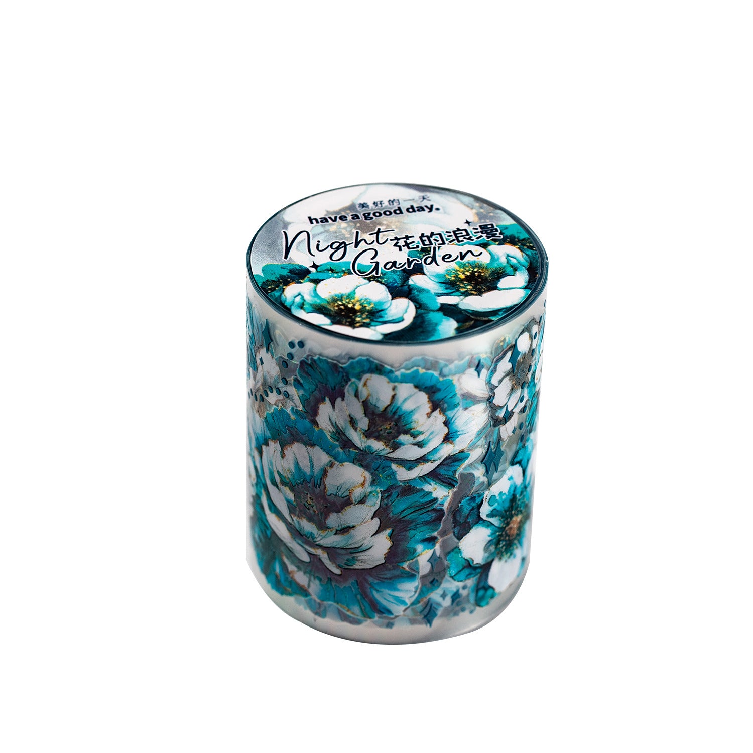 ART EMBOSS Fantasy Night Garden Sticker Tape – Glowing Floral Tape (6 Styles)