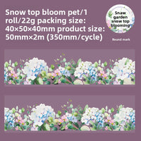 Snow top blooming