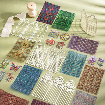 ART EMBOSS Light & Shadow Frame Journaling Set (15 Sheets)