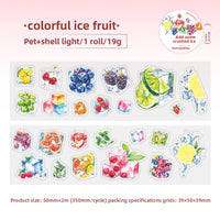 Add some crushed ice series - colorful ice fruits