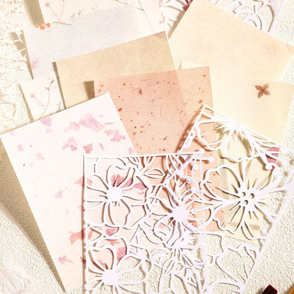 ART EMBOSS Hollow Texture Art Paper Pack – Decorative Background Paper (20 Sheets)