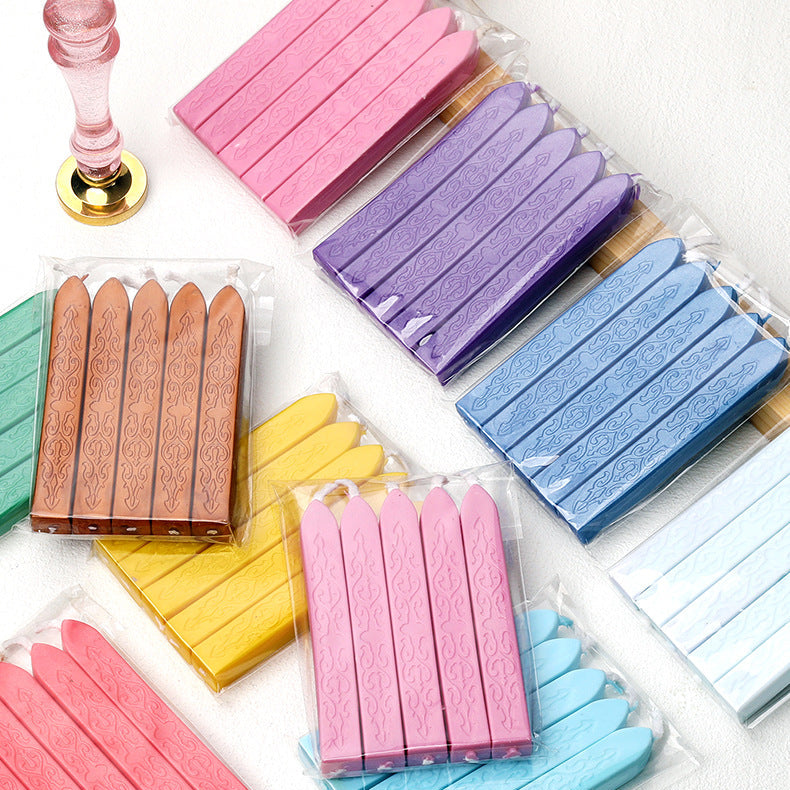 ART EMBOSS 5-piece Sealing Wax Sticks(80 colors)