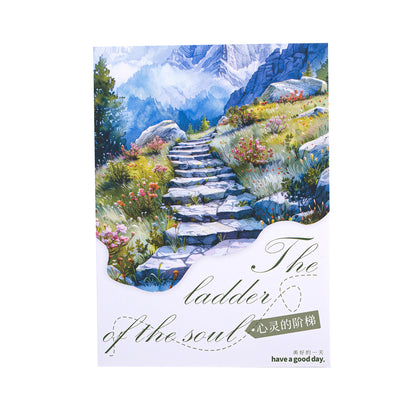 ART EMBOSS Steps to the Soul Sticker Pack – Scenic Journaling Stickers (10 Sheets)