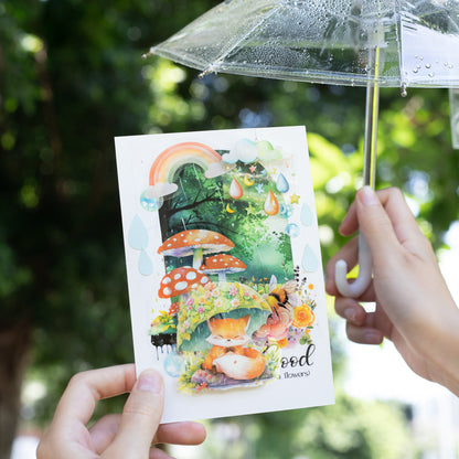 ART EMBOSS Rainy Day Animal PET Sticker Pack – 15 Sheets (6 Designs)