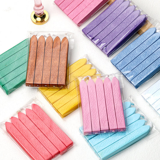 ART EMBOSS 5-piece Sealing Wax Sticks(80 colors)