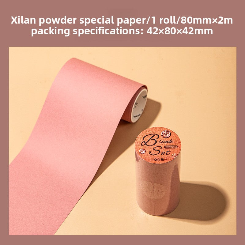 ART EMBOSS Vintage Morandi Paper Roll – Journaling Background Paper (1 Roll) Xilan powder