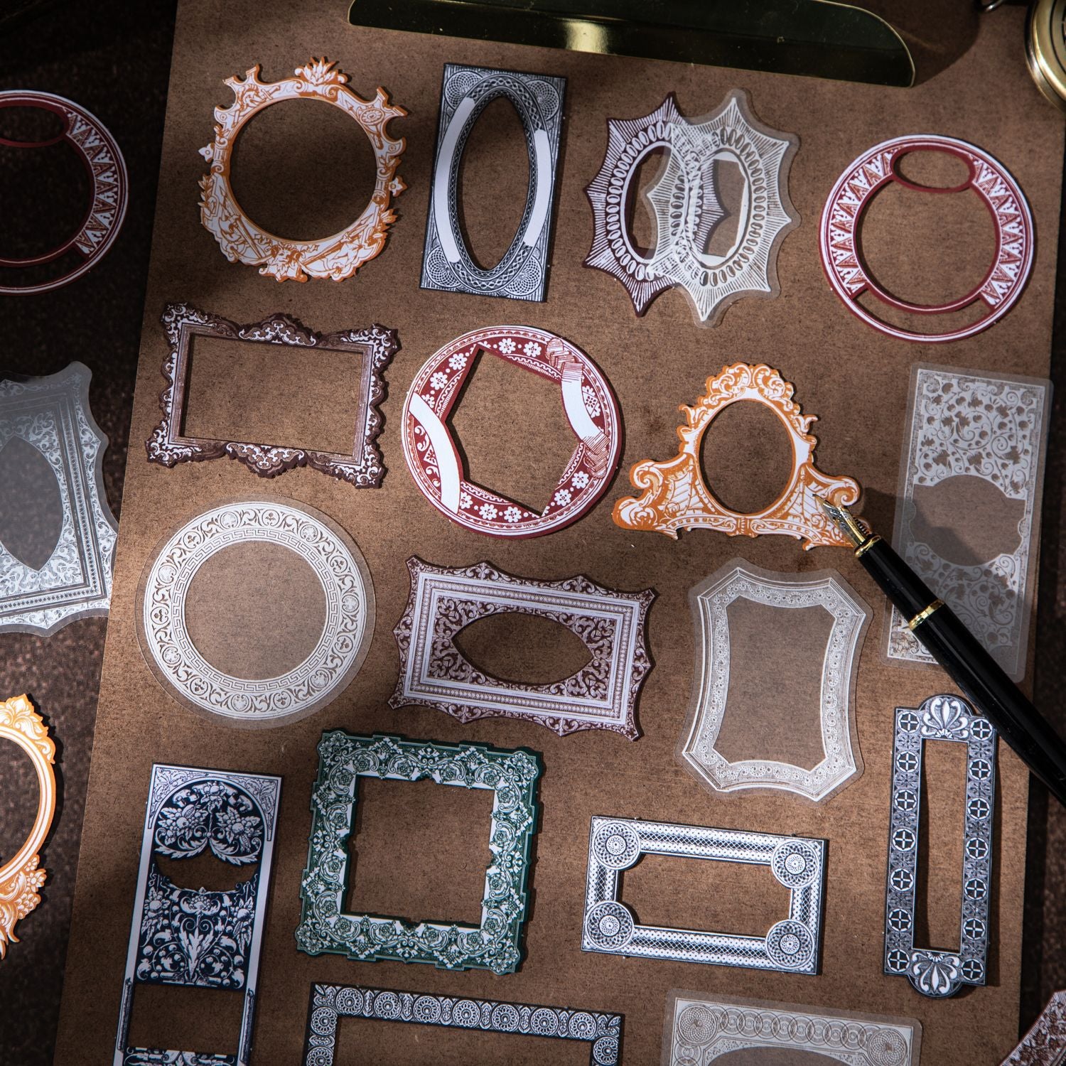ART EMBOSS Old Dreams Border Sticker Pack(20 Sheets)