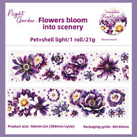 Flowers bloom into scenery